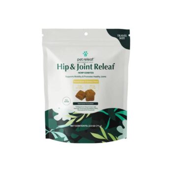 Pet Releaf CBD EDIBITES HIP & JOINT RELEAF Peanut Butter BANANA TRIAL Dog 2.5 oz.