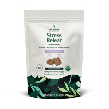 Pet Releaf CBD EDIBITES STRESS RELEAF Peanut Butter CAROB Dog 7.5 oz.