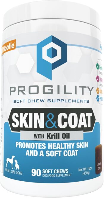 Nootie Progility SKIN & COAT Large Chew Dog 90 count
