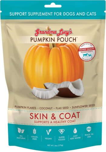 Grandma Lucy's Pumpkin Pouch SKIN & COAT Dog & Cat 6 oz.