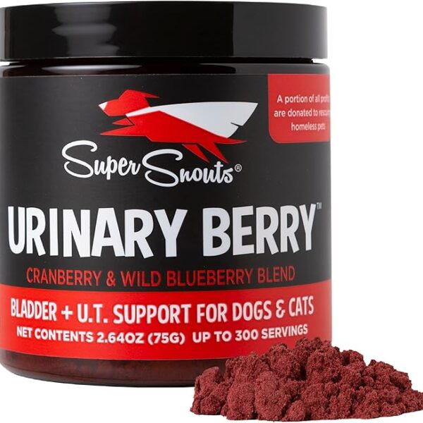 DYD Super Snouts URINARY BERRY Bladder Support Dog & Cat 2.64 oz.