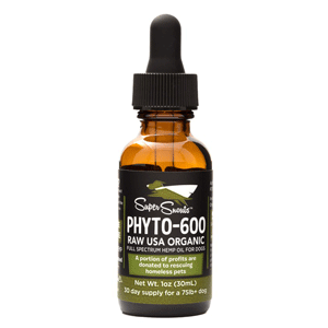 DYD Super Snouts PHYTO-600 CBD Hemp Oil BROAD SPECTRUM 600 mg. Dog & Cat 1 oz.