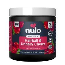 Nulo Functional HAIRBALL & URINARY CHEWS Cat 2.6 oz. (150 ct)